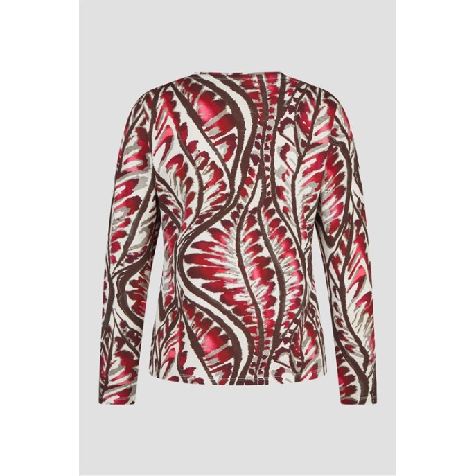 Barbara Lebek shirt 15882062 Bordeaux print Barbara Lebek shirt 15882062 Bordeaux print